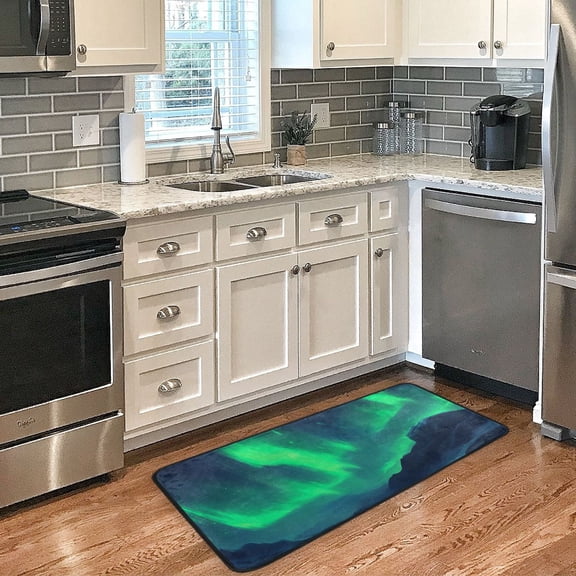 Aurora Non Slip Long Door Mat 39''x20'' Soft, Absorbent, for Kitchen, Bathroom, and Bedroom