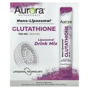Aurora Nutrascience Nano-Liposomal , Glutathione, Liposomal Drink Mix, 30 Packets, 0.32 oz 9 g Each