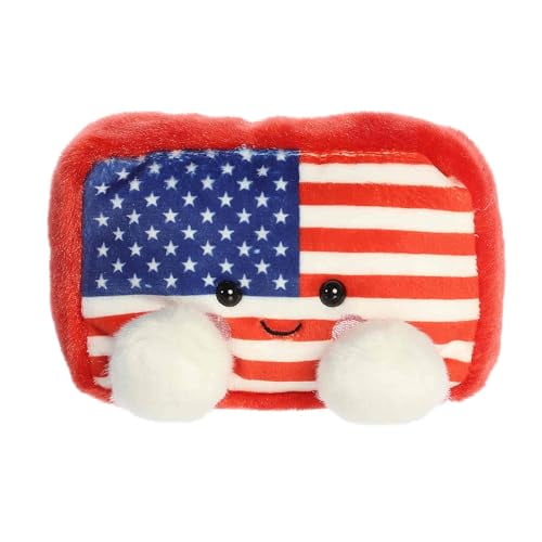 Aurora Adorable Palm Pals Indivisible Flag Stuffed Animal - Fun Collectible Plush for Kids and Adult Collectors - Perfect for Decorating Rooms and Birthday Gifts - Multicolor 5 Inches