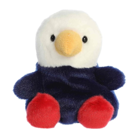 Aurora Adorable Palm Pals Patriot Eagle Stuffed Animal - Fun Collectible Plush for Kids and Adult Collectors - Perfect for Decorating Rooms and Birthday Gifts - Multicolor 5 Inches
