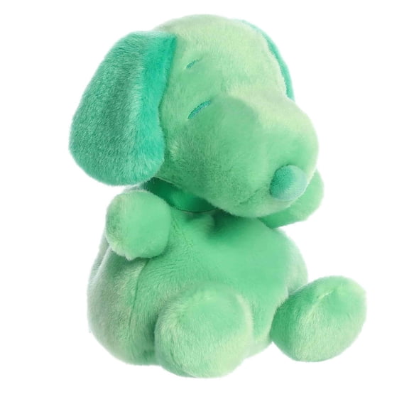 Aurora Palm Pals Peanuts Snoopy Color Collection 5 Inch Stuffed Animal Toy, Green