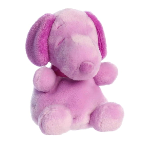 Aurora Palm Pals Peanuts Snoopy Color Collection 5 Inch Stuffed Animal Toy, Purple