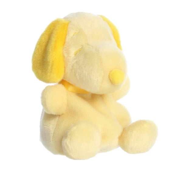 Aurora Palm Pals Peanuts Snoopy Color Collection 5 Inch Stuffed Animal Toy, Yellow