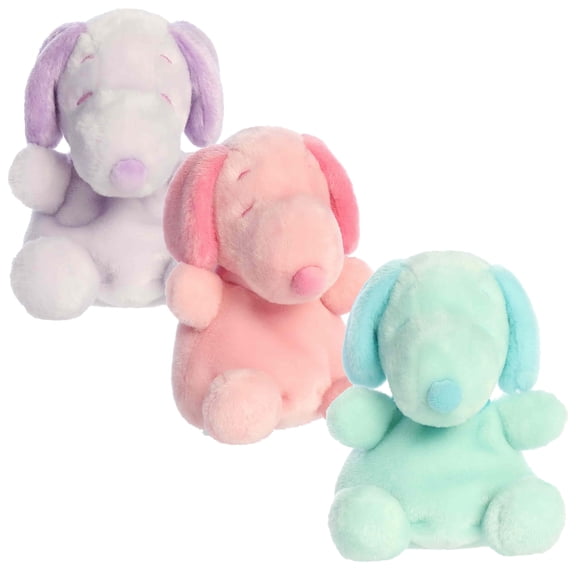 Aurora Palm Pals Spring Snoopy Bundle: Teal, Purple & Pink, 5"