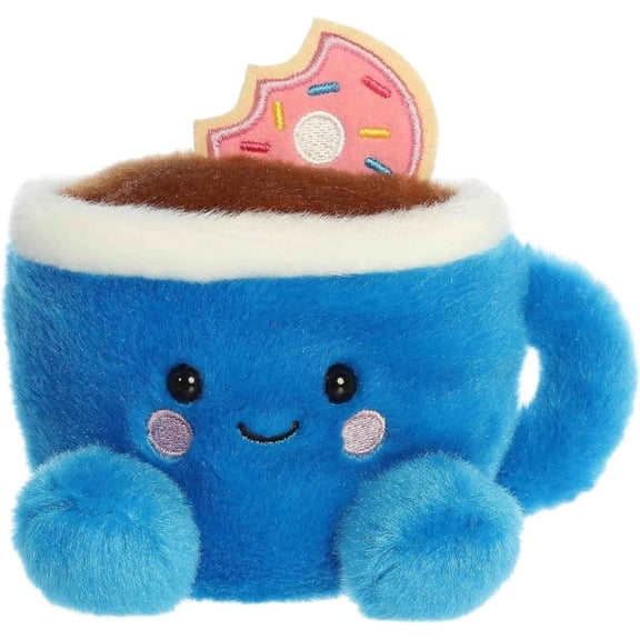 Aurora Palm Pals Tariq Coffee Donut 5 Inch Stuffed Animal Toy #1-618 Cravings