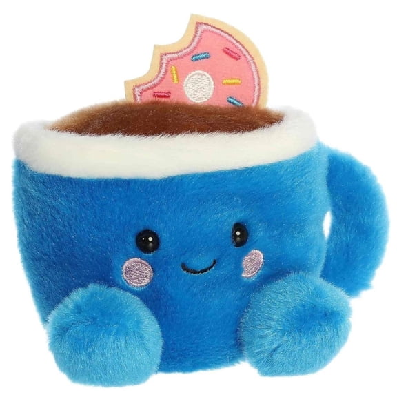 Aurora Palm Pals Tariq Coffee Donut Stuffed Toy - 5-Inch Plush