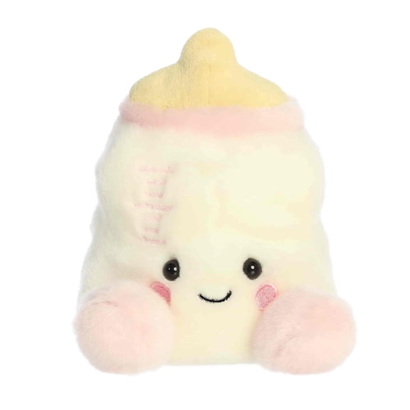 Aurora Adorable Palm Pals Thea Baby Bottle Stuffed Animal - Fun Collectible Plush for Kids and Adult Collectors - Perfect for Decorating Rooms and Birthday Gifts - Pink 5 Inches