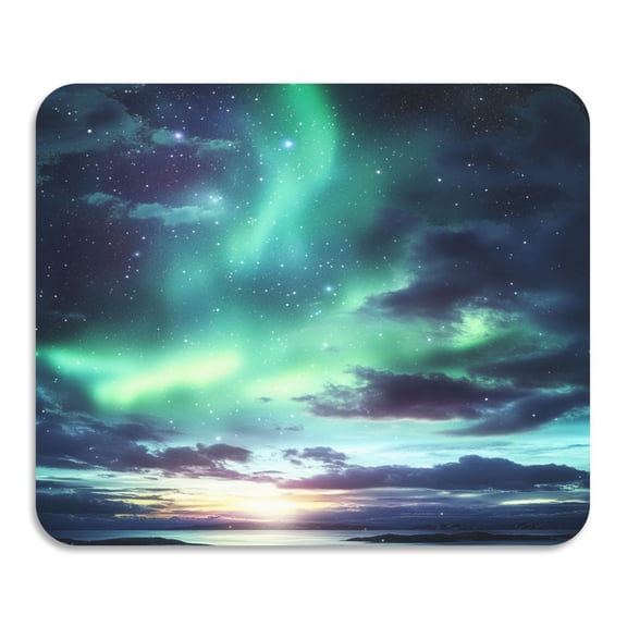 Aurora Pattern Diatomaceous Earth Water Absorbent Mat, Anti-Slip Rubber Backing, 15.7" x 11.8"