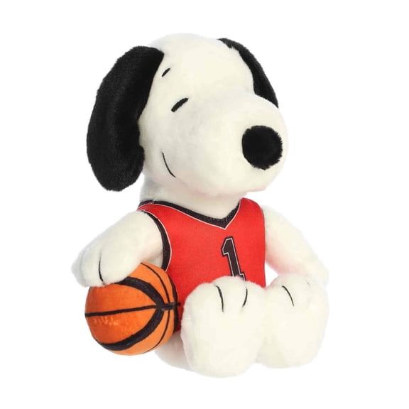 Aurora Peanuts Basketball Snoopy 8" Plush Red Jersey Stuffed Animal Toy