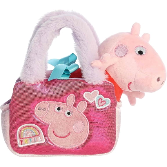 Aurora Playful Peppa Pig Peppa Pig Fancy Pals Stuffed Animal - Officially Licensed Toys for All Fans - Perfect for Birthdays, Adults and Kids All Ages - Patches 8 Inches