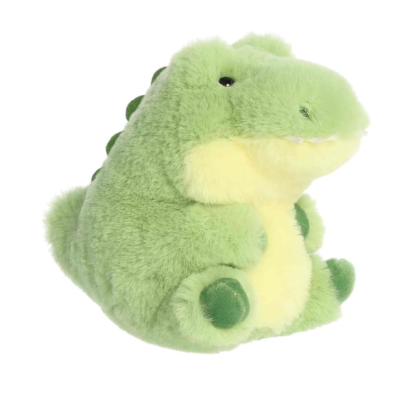 Aurora Playful Rolly Pet Allen Alligator Stuffed Animal - Compact Size for On-The-Go Fun - for Adults, Kids, Birthdays, and Anniversaries - Green 5 Inches