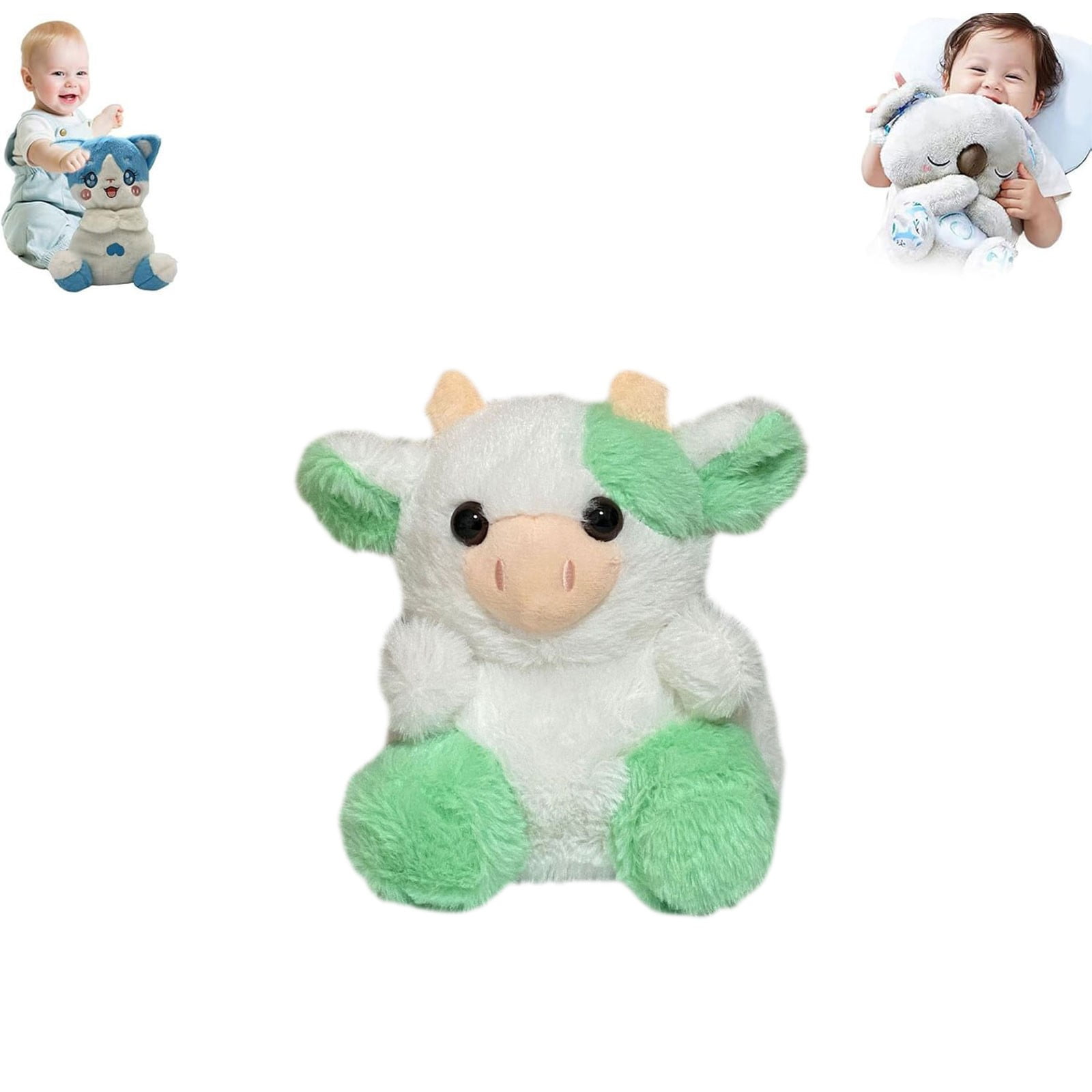 Aurora Plush，Adorable Palm Pals，Sweetie Cow Stuffed Animal - Pocket-Sized Play - Collectable Fun ...