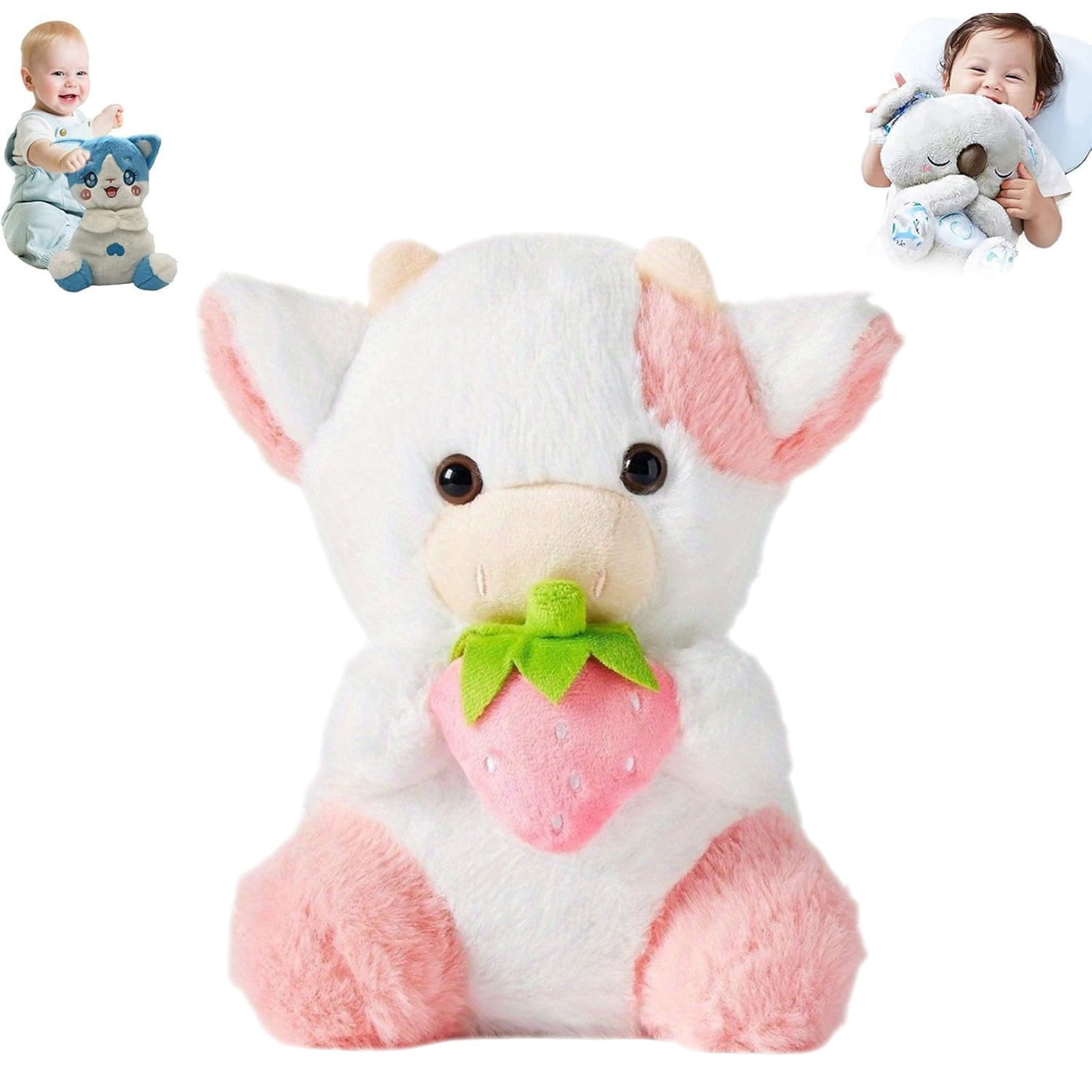 Aurora Plush，Adorable Palm Pals，Sweetie Cow Stuffed Animal - Pocket-Sized Play - Collectable Fun ...