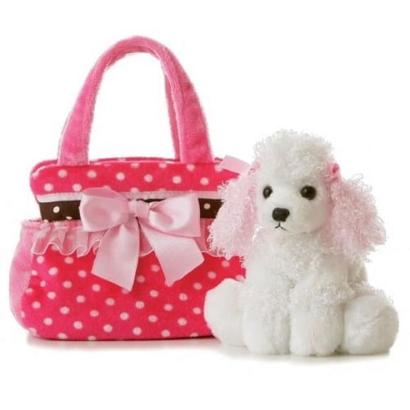 Aurora Plush Fancy Pals Pet Carrier Fancy Pink Polka Dot