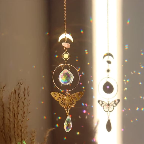 Aurora Rainbow Crystal Butterfly Sun Catchers