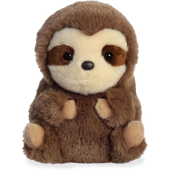 Aurora® Round Rolly Pet™ Prankster Pig™ Stuffed Animal - Adorable Companions - On-The-Go Fun - Pink 5 Inches