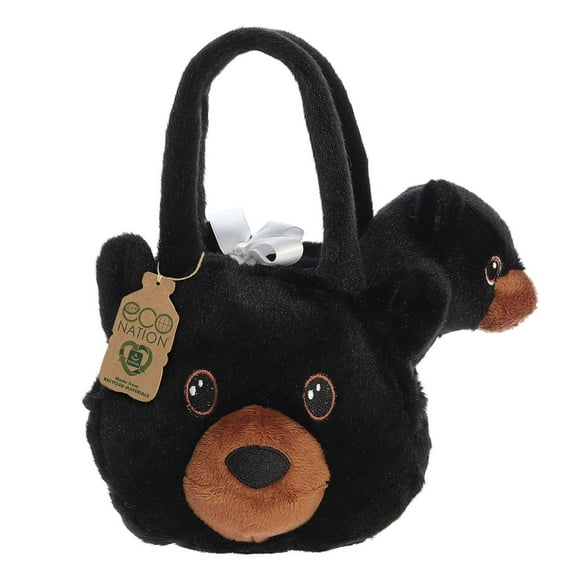 Aurora - Small Black Eco Nation - 6" Black Bear - Responsibly Made Stuffed Animal