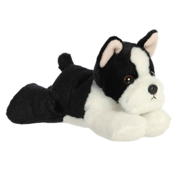Aurora - Small Black Mini Flopsie - 8" Eva Boston Terrier - Adorable Stuffed Animal