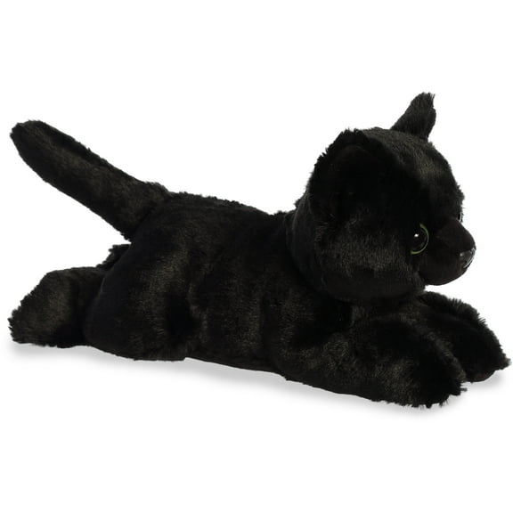 Aurora - Small Black Mini Flopsie - 8.5" Twilight Cat - Adorable Stuffed Animal