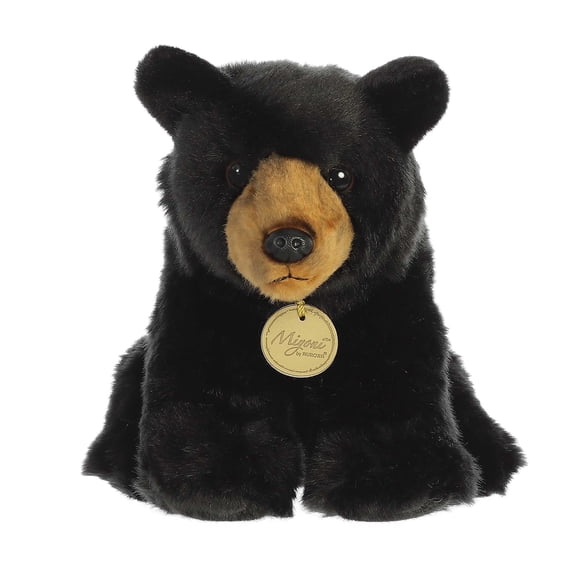 Aurora - Small Black Miyoni - 8.5" Black Bear - Realistic Stuffed Animal