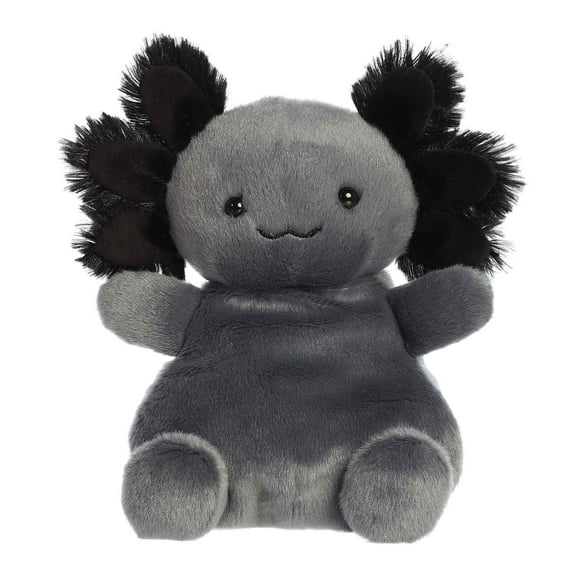 Aurora - Small Black Palm Pals Party Sized - Party-Sized 8" Onyx Axolotl - Adorable Stuffed Animal