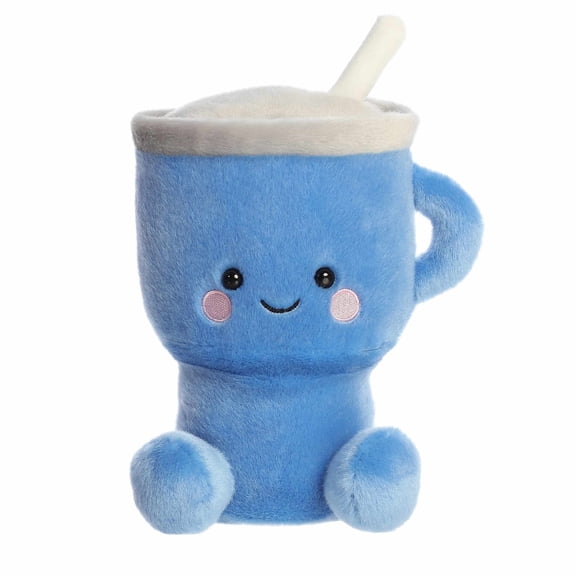 Aurora - Small Blue Adorable Stuffed Animal - Party Sized 8" Cliff Travel Cup - Palm Pals Party Sized