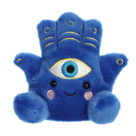 Aurora - Small Blue Palm Pals - 4.5" Farah Hamsa - Adorable Stuffed Animal