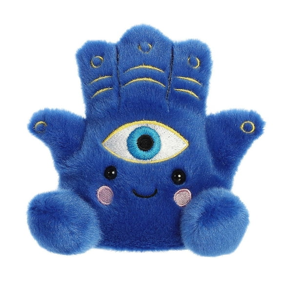 Aurora - Small Blue Palm Pals - 4.5" Farah Hamsa - Adorable Stuffed Animal