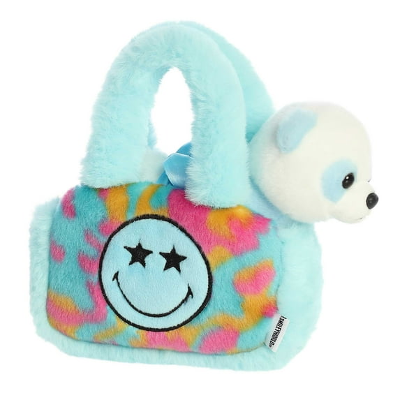 Aurora - Small Blue SMILEYWORLD - Fancy Pals 8" Star Eyes - Vibrant Stuffed Animal