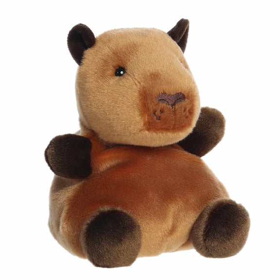 Aurora - Small Brown Adorable Stuffed Animal - Party Sized 8" Sid Capybara - Palm Pals Party Sized