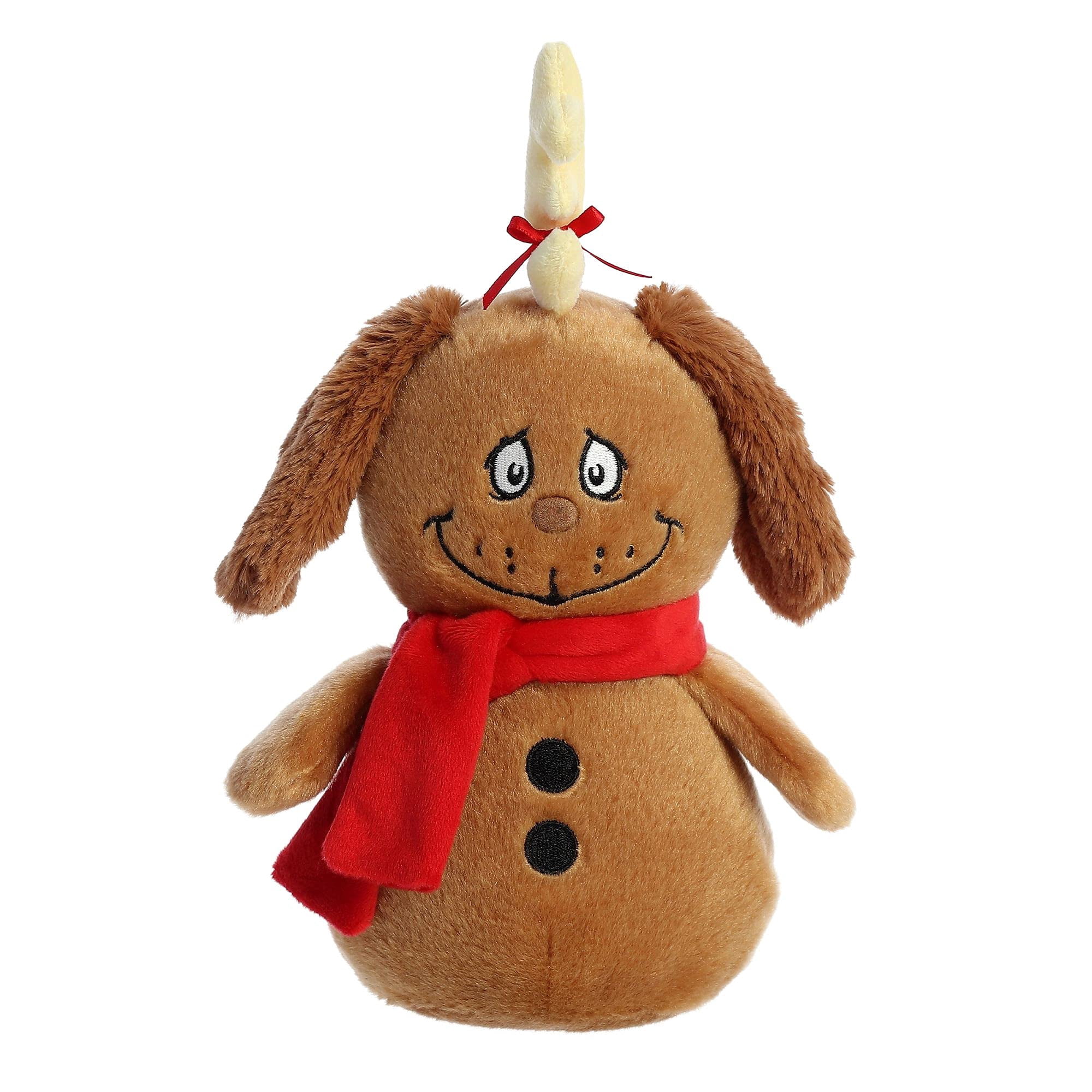 Aurora - Small Brown Dr. Seuss - 8" Max Snowman - Whimsical Stuffed Animal