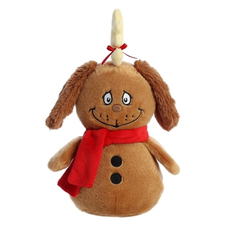 Aurora - Small Brown Dr. Seuss - 8" Max Snowman - Whimsical Stuffed Animal