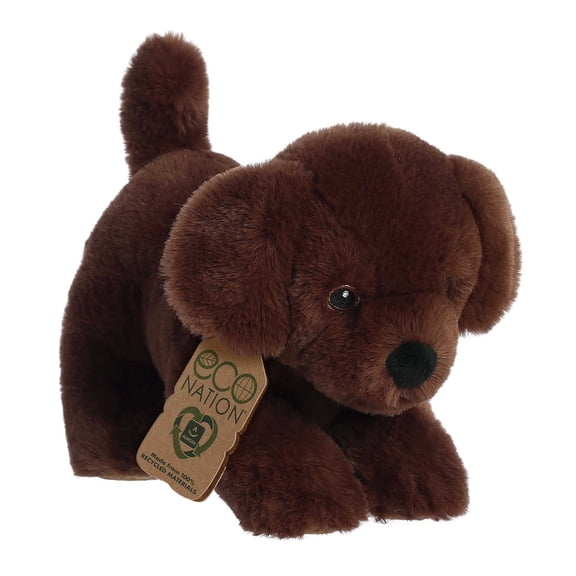 Aurora - Small Brown Eco Nation - 8.5" Chocolate Lab - Responsibly Made Stuffed Animal