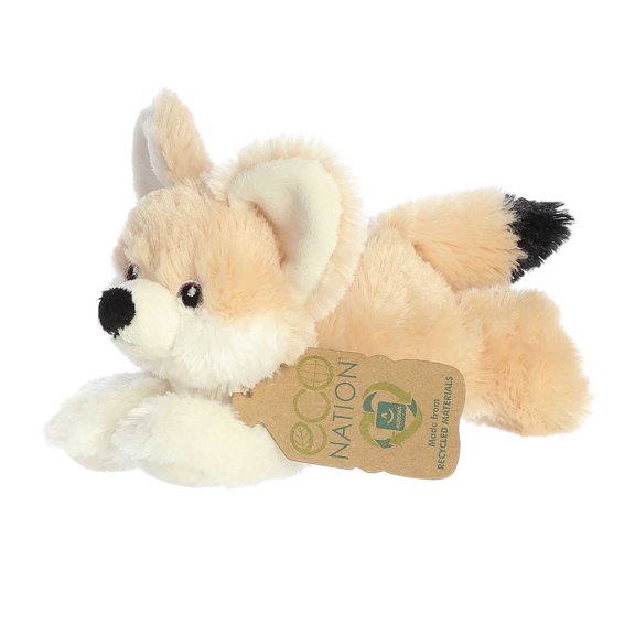 Aurora - Small Brown Eco Nation - Eco Softies 8" Fennec Fox - Responsibly Made Stuffed Animal