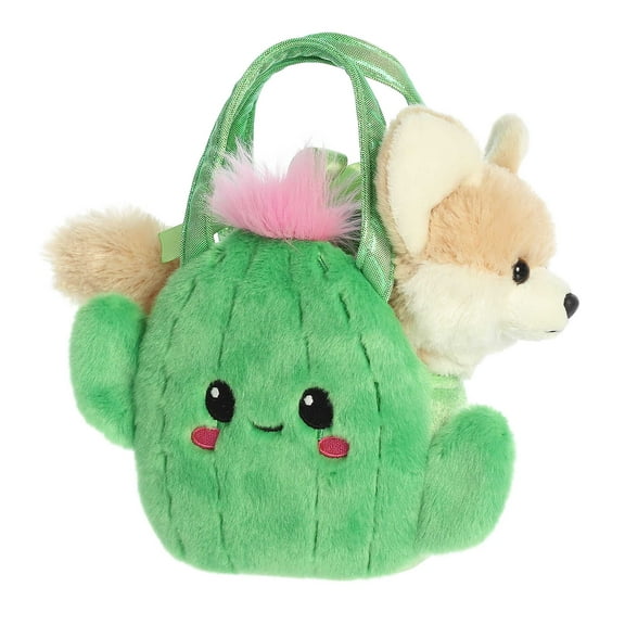 Aurora - Small Brown Fancy Pals - 7" Smiling Cactus - Fashionable Stuffed Animal
