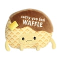 thumbnail image 1 of Aurora - Small Brown JUST SAYIN' - 8.5" Sorry You Feel Waffle - Witty Stuffed Animal, 1 of 5
