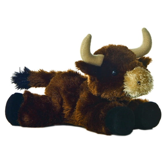 Aurora - Small Brown Mini Flopsie - 8" Brown Toro - Adorable Stuffed Animal