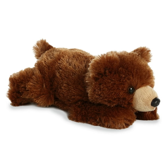 Aurora - Small Brown Mini Flopsie - 9" Grizzly Bear - Adorable Stuffed Animal