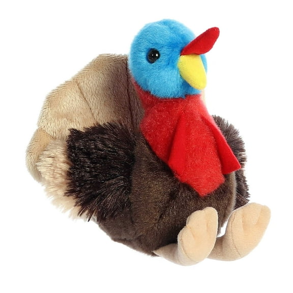 Aurora - Small Brown Mini Flopsie - 7.5" Thomas Turkey - Adorable Stuffed Animal