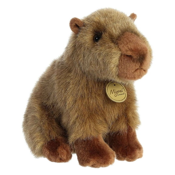 Aurora - Small Brown Miyoni - 10" Capybara - Realistic Stuffed Animal