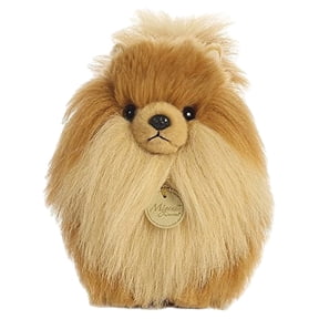 Aurora - Small Brown Miyoni - 9" Pomeranian - Realistic Stuffed Animal