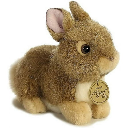 Aurora - Small Brown Miyoni Tots - 6.5" Baby Bunny - Adorable Stuffed Animal