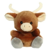 Aurora - Small Brown Palm Pals - 5" Landon Longhorn - Adorable Stuffed Animal