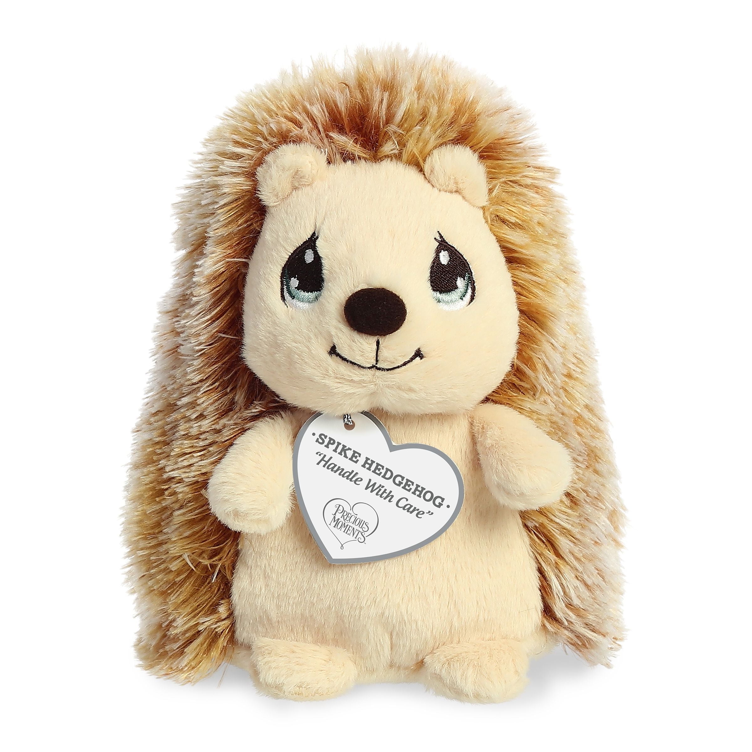 Aurora Precious Moments Beige and Brown Plush Spike Hedgehog