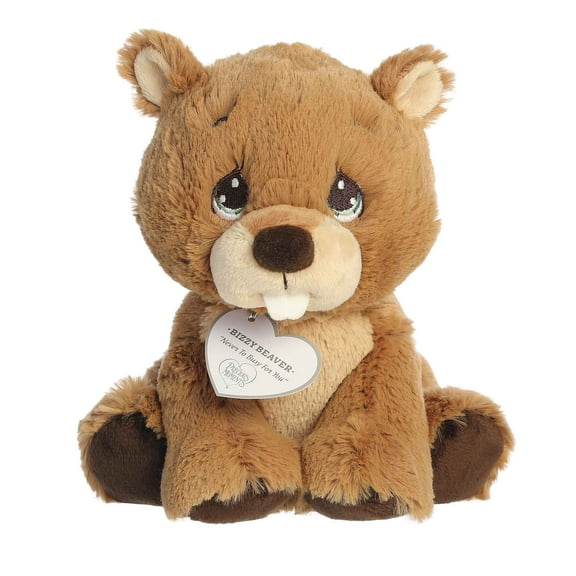 Aurora - Small Brown Precious Moments - 7.5" Bizzy Beaver - Adorable Stuffed Animal