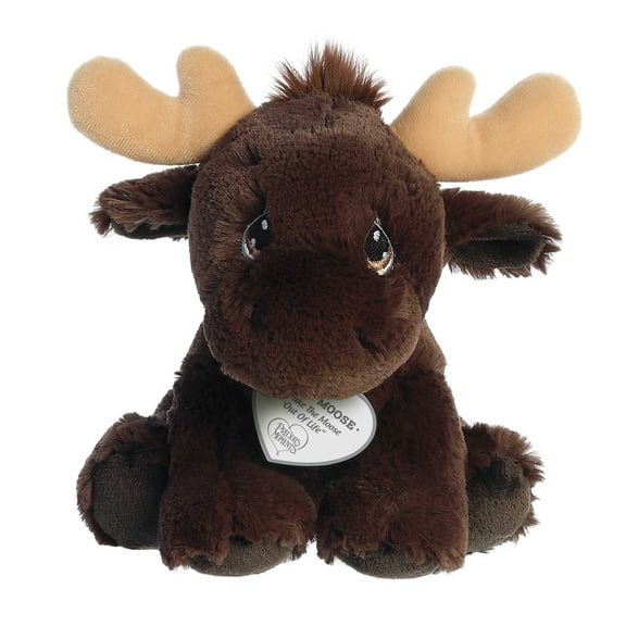 Aurora - Small Brown Precious Moments - 8" Miles Moose - Adorable Stuffed Animal