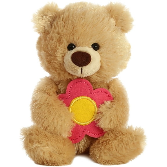 Aurora - Small Brown Spring - 6" Balloon Bear Congratulations - Vibrant Stuffed Animal