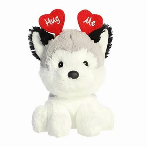 Aurora 6 in. Hug Me Husky Val Pets Stuffed Animal Plush Toy