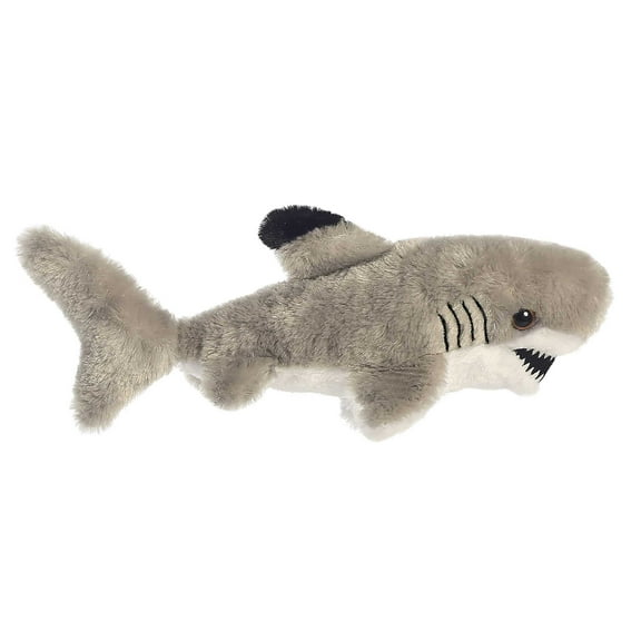 Aurora - Small Gray Mini Flopsie - 8" Black Tipped Shark - Adorable Stuffed Animal