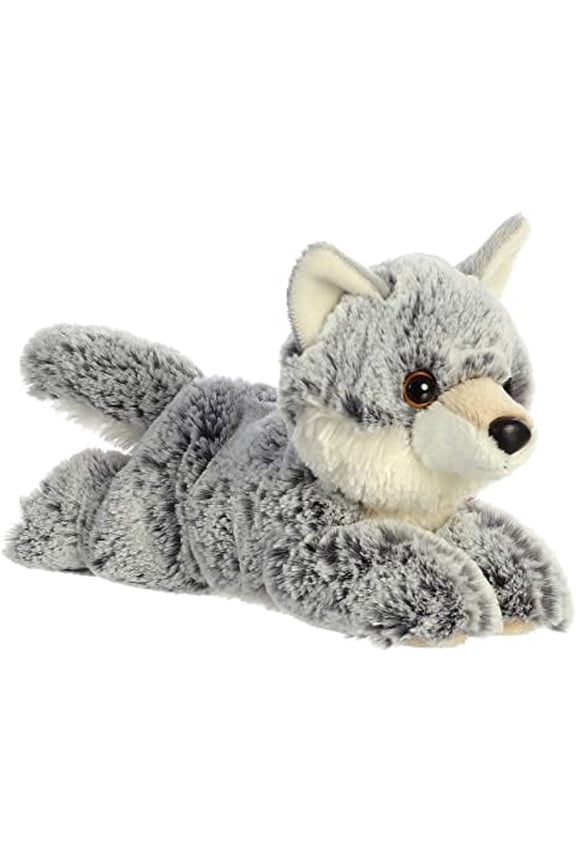 Aurora - Small Gray Mini Flopsie - 8" Winter Wolf - Adorable Stuffed Animal